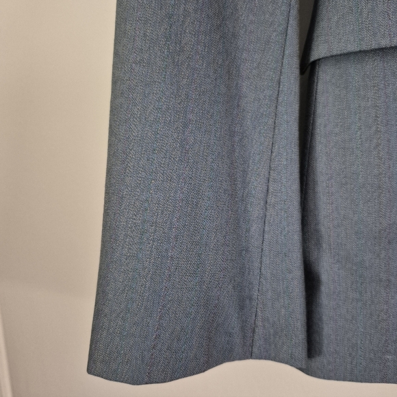 Luxury Equestrian-Style Blazer, Princess Seaming, Super-fine Wool, Lined XS Mint - Picture 3 of 9